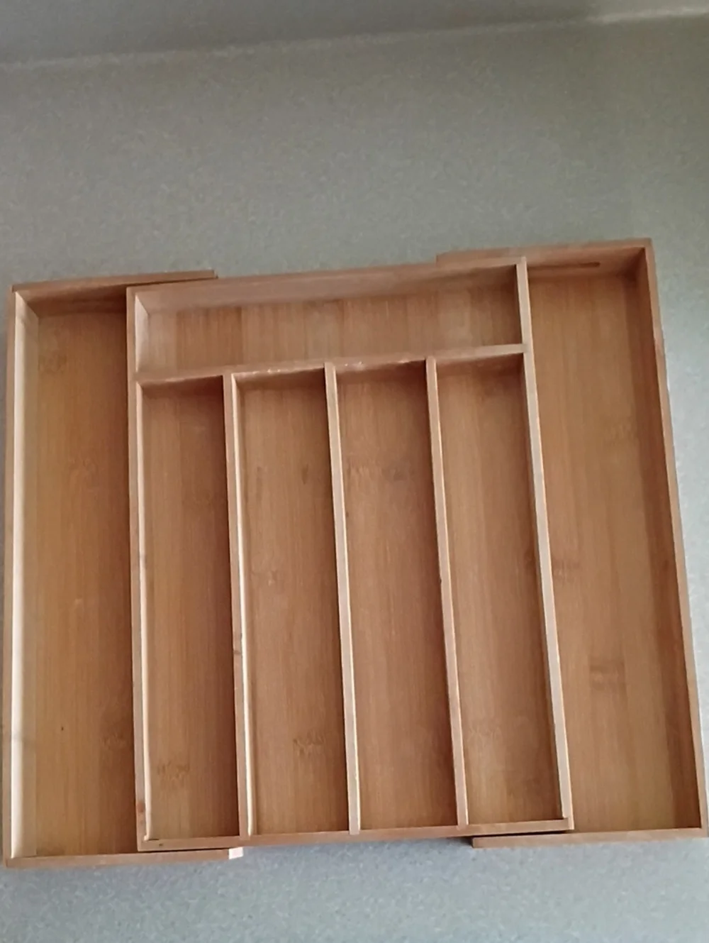 Wooden Bamboo Utensil Drawer Organizer - Natural Bamboo